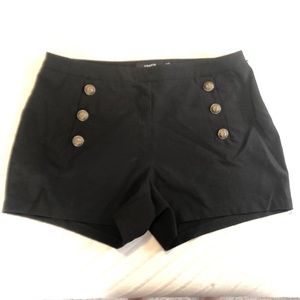 Torrid size 18 black sailor shorts